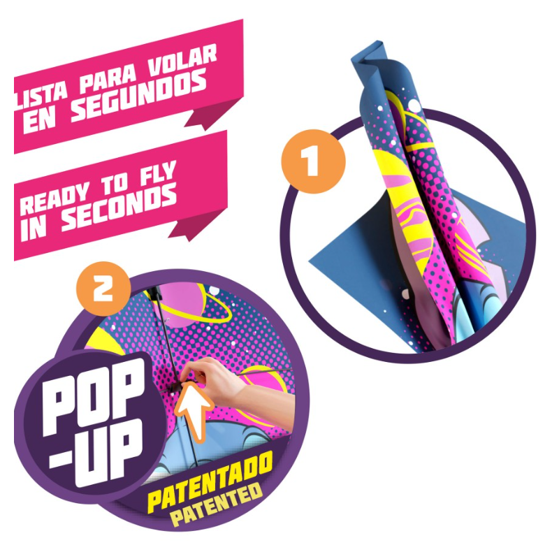 Cometa Stitch Diamante Pop Up Nylon