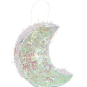 Mini Piñata Luna Iriscente De Fiesta Y Cumpleaños