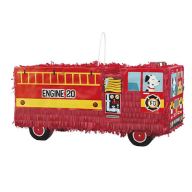 Piñata Camión Bomberos Rojo
