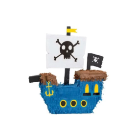Piñata Barco Pirata 3D De Fiesta Y Cumpleaños