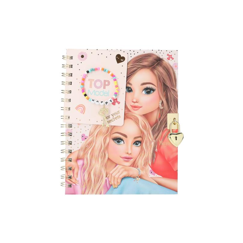 TopModel Diario Con Candado y Pulsera