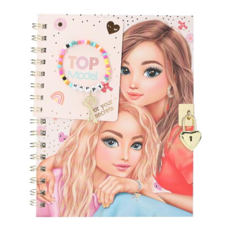 TopModel Diario Con Candado y Pulsera