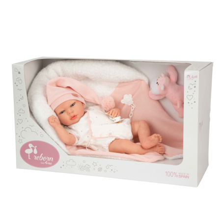 Reborn Arias Ariel Rosa Con Manta De Arias