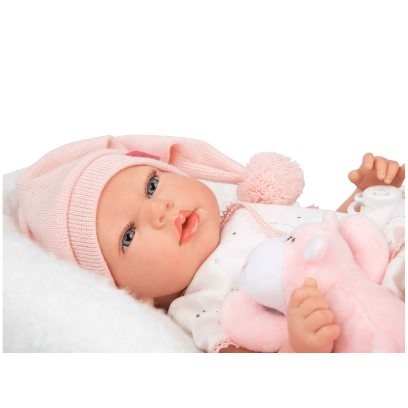 Reborn Arias Ariel Rosa Con Manta