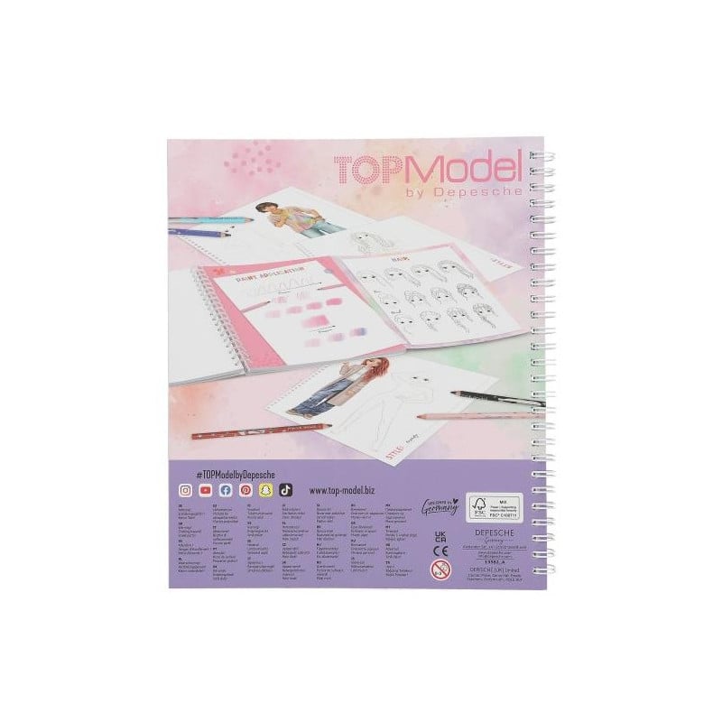 Create Your TopModel Cuaderno Colorear