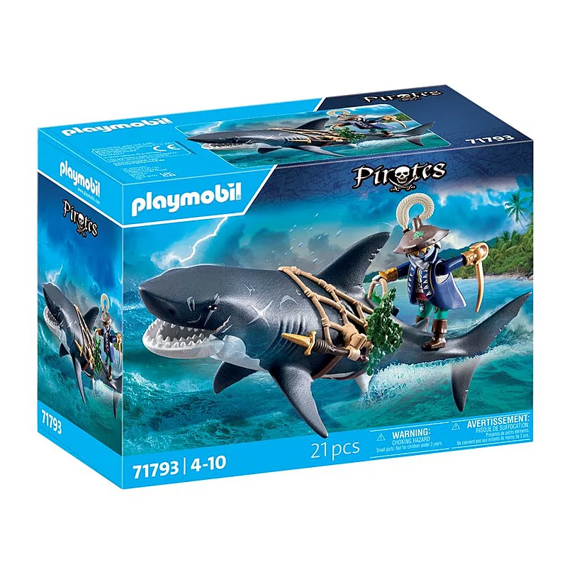 Tiburón Gigante Con Pirata