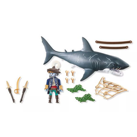 Tiburón Gigante Con Pirata