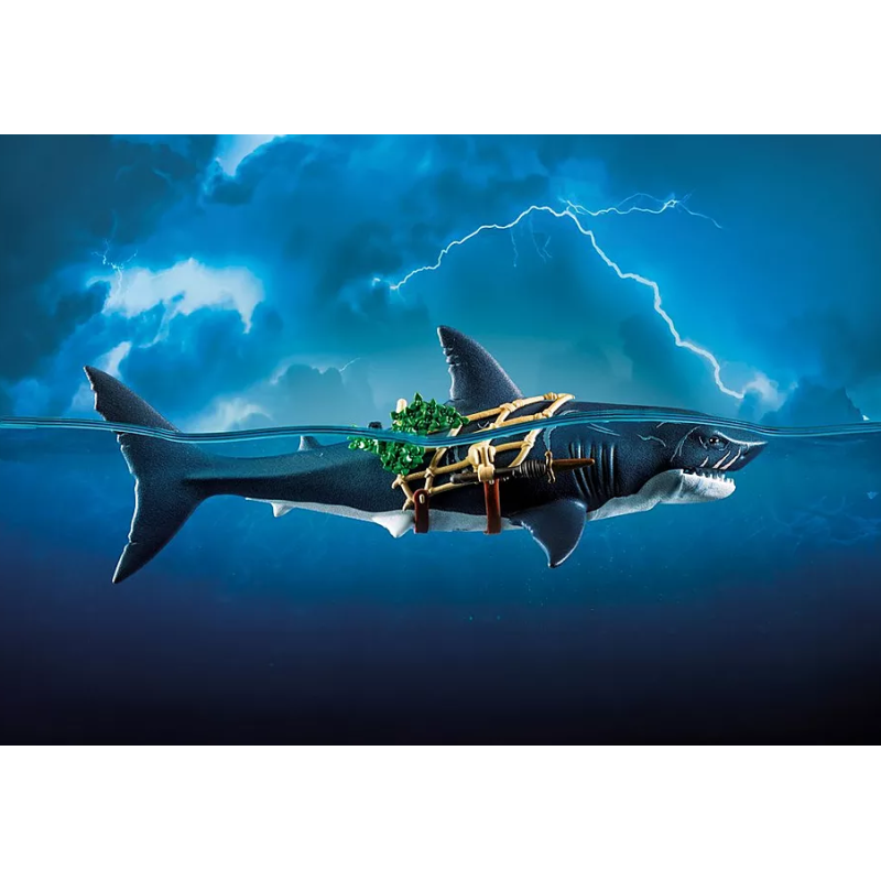 Tiburón Gigante Con Pirata