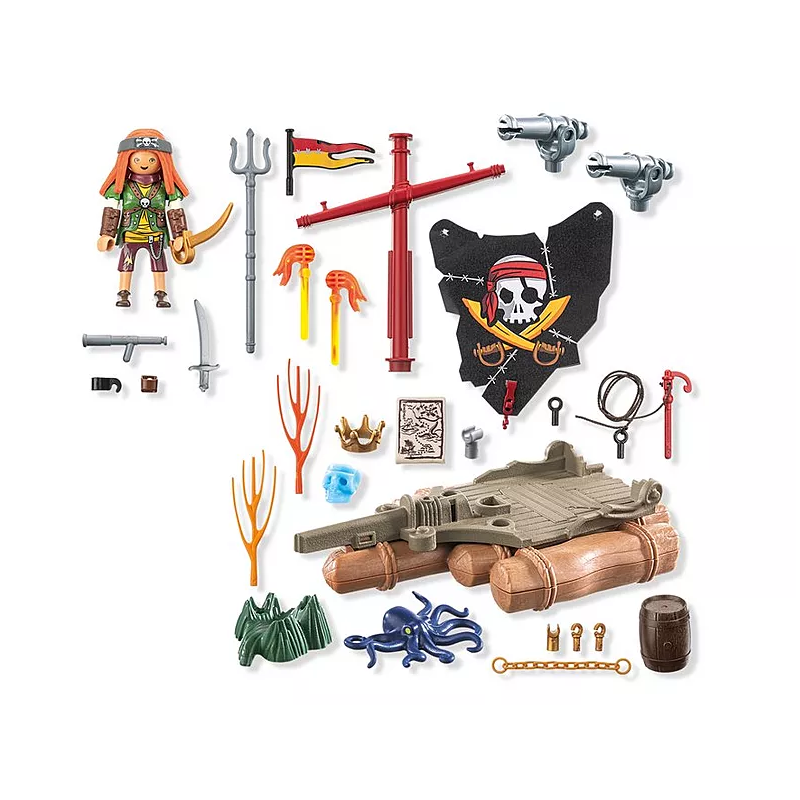 Bote Pirata Con Tesoro