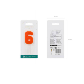 Vela Cumpleaños Número 6 Roja De Fiesta Y Cumpleaños 2