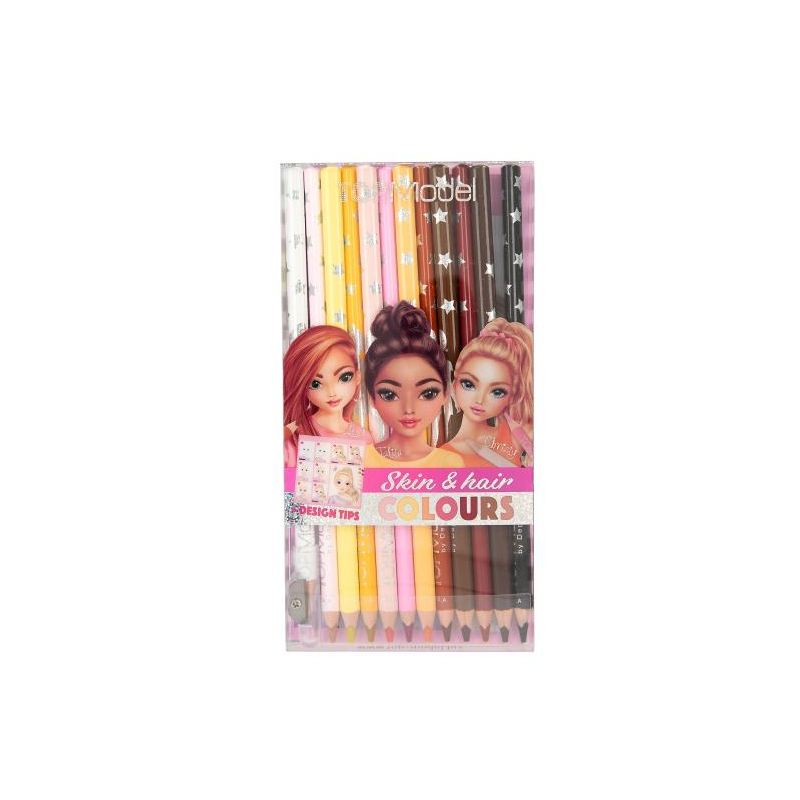 TopModel Lápices De Colores Piel Y Pelo