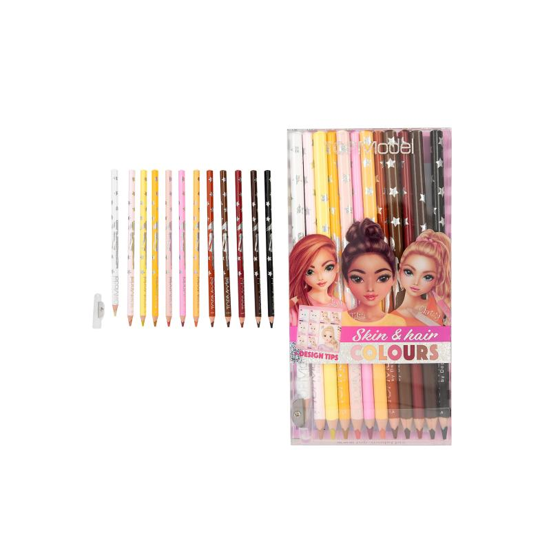 TopModel Lápices De Colores Piel Y Pelo