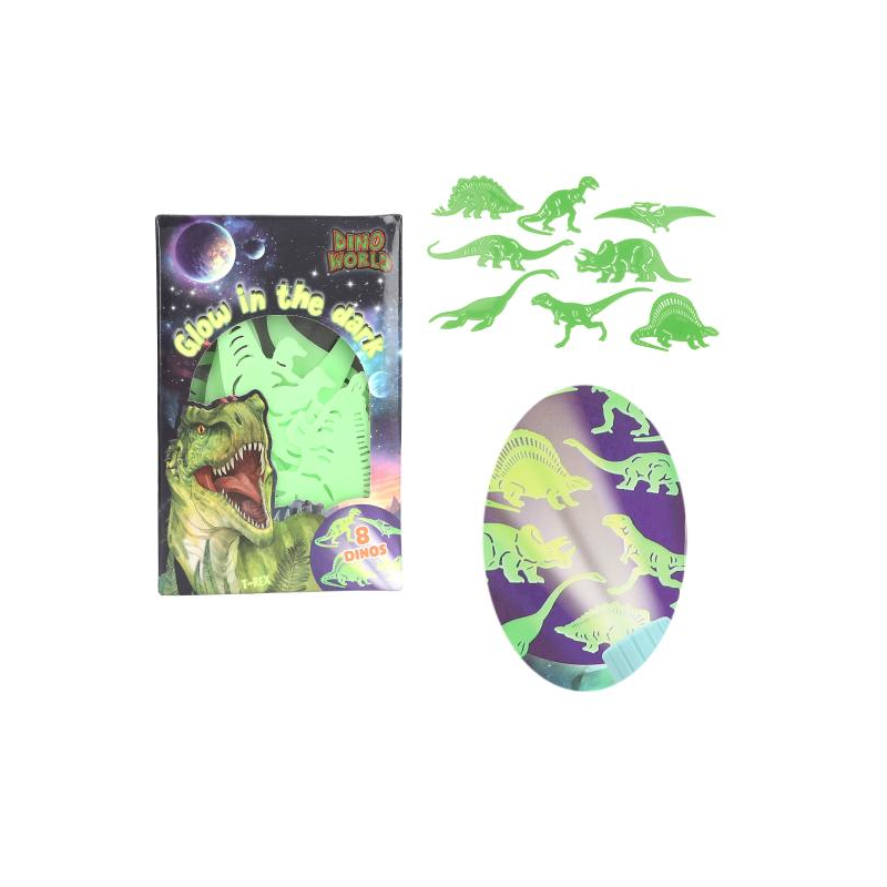 Dino World Pegatinas Glow In The Dark