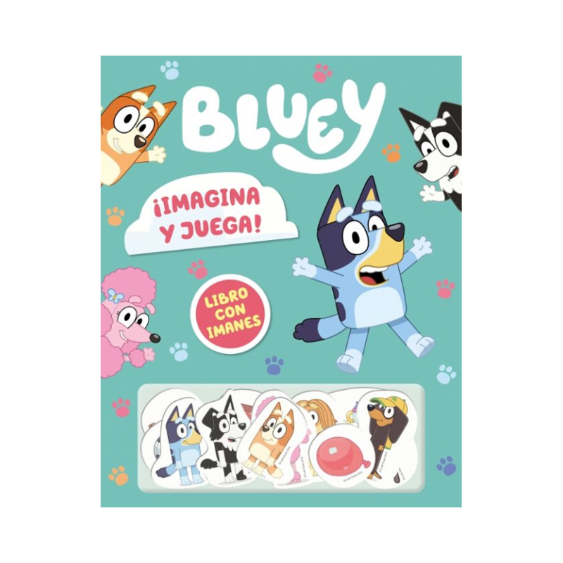 Bluey Imagina Y Juega Libro Con Imanes De Montena