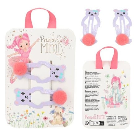 Princess Mimi Pinzas Para El Pelo Pompón Surtido