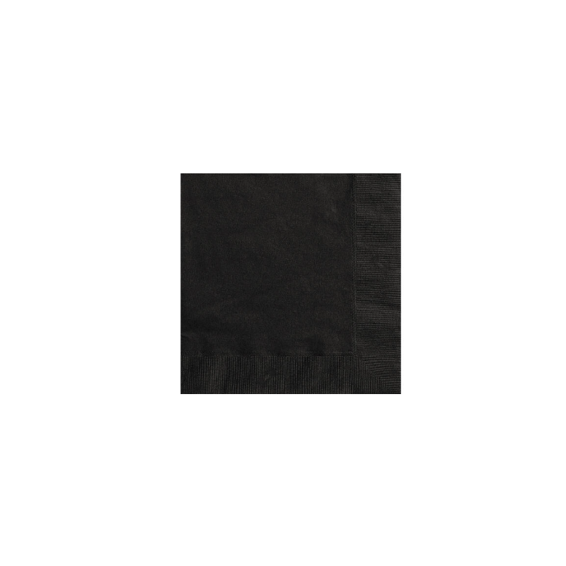 Servilletas Negras 20 Uds De Fiesta Y Cumpleaños