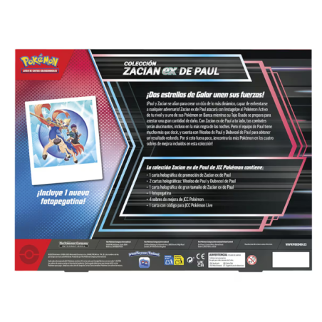 Caja Pokemon Colección Zacian Ex de Paul