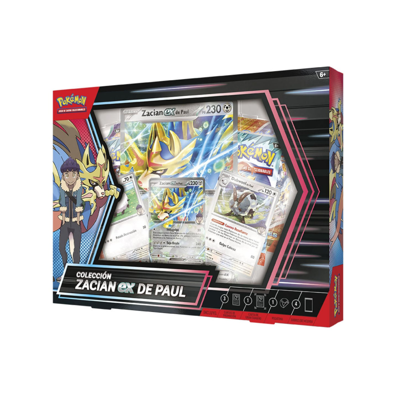Caja Pokemon Colección Zacian Ex de Paul