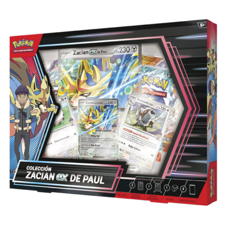 Caja Pokemon Colección Zacian Ex de Paul
