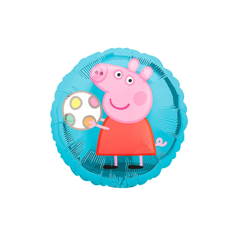 Globo Redondo Peppa Pig De Fiesta Y Cumpleaños
