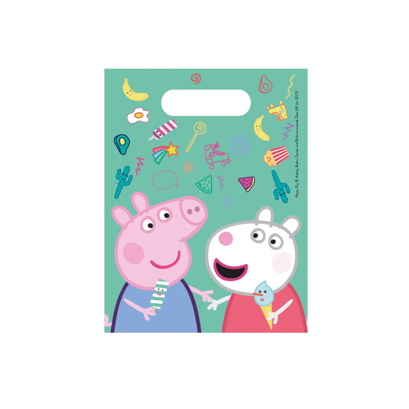 Bolsas Para Chuches/Juguetes Peppa Pig De Fiesta Y Cumpleaños