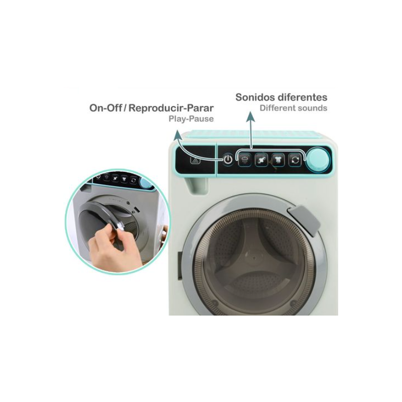 Lavadora Eléctrica Con Luz Y Sonido