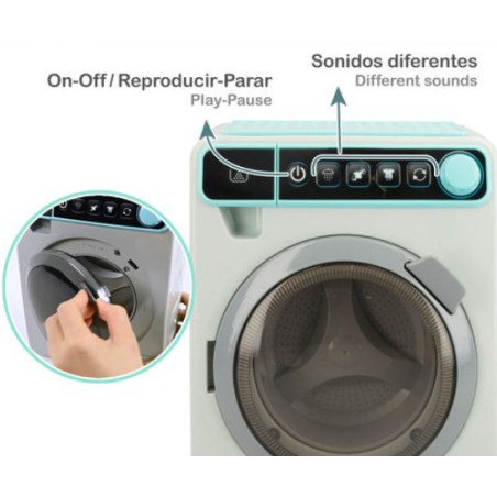 Lavadora Eléctrica Con Luz Y Sonido