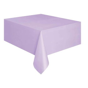 Mantel Plástico Liso Lavanda 137x274 Cm