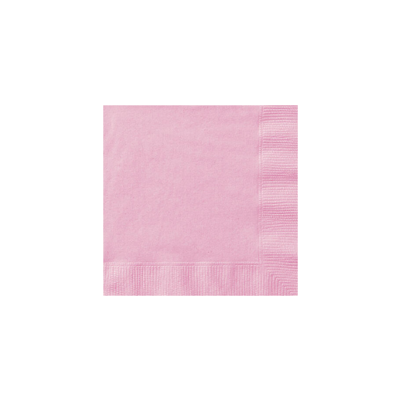 Servilletas Grandes Rosa Claro 20 Unidades