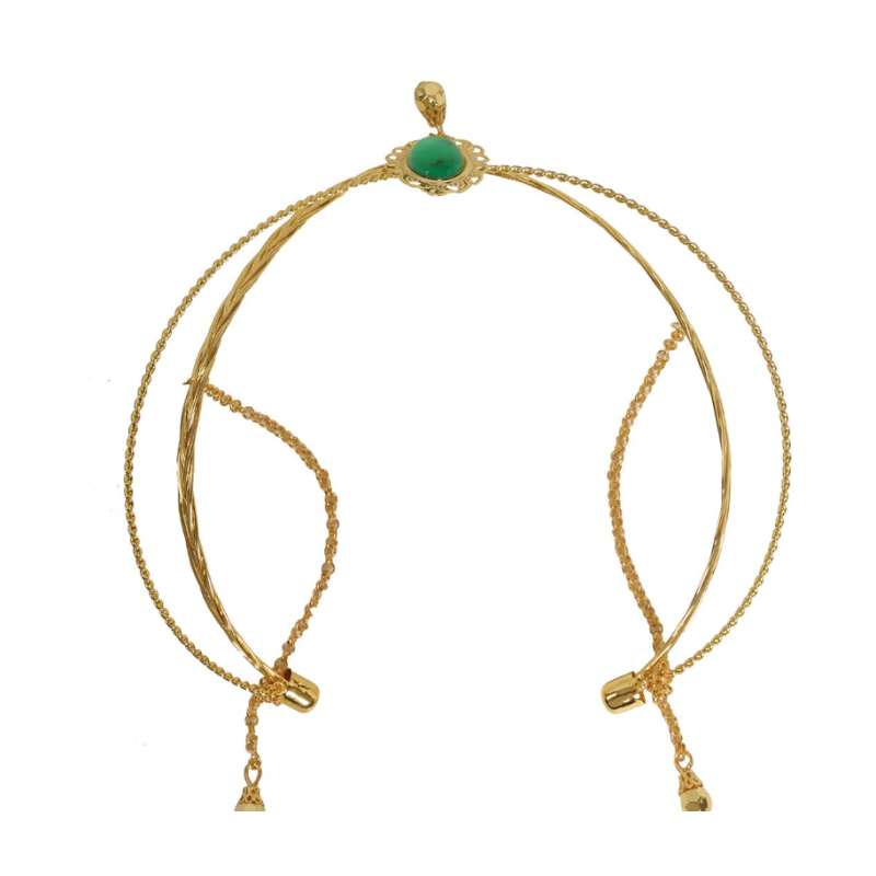 Diadema Medieval Metálica Oro