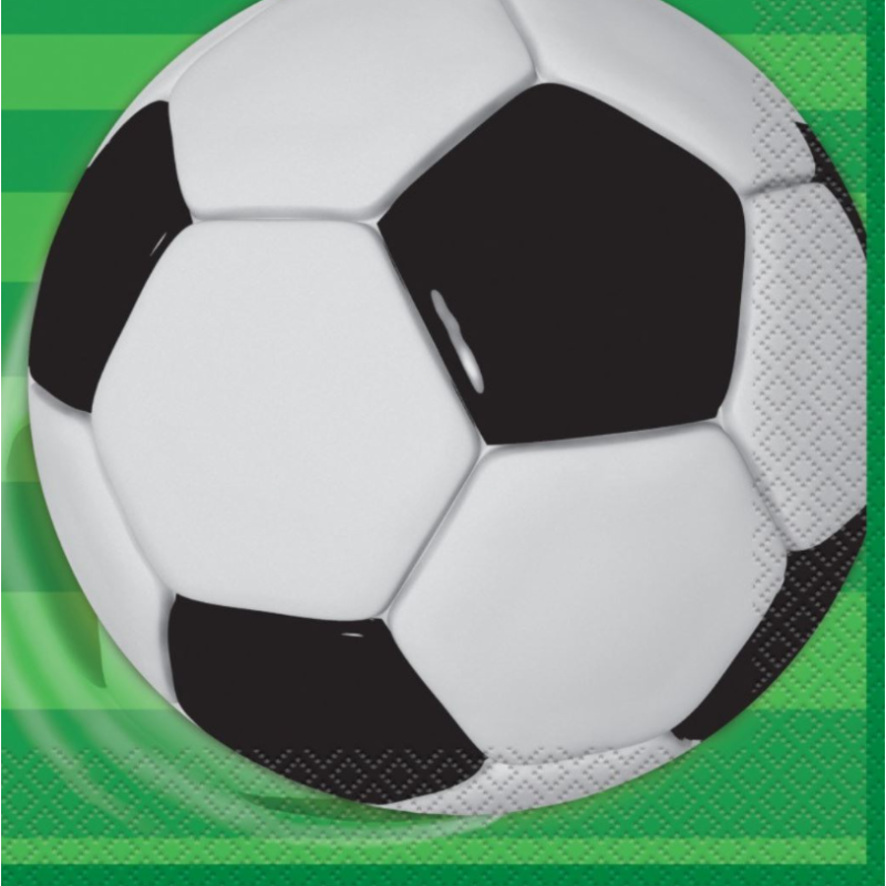Servilletas Balón Fútbol 16 Unidades