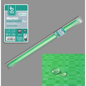 Rollo Mantel Plastificado Verde Kiwi 5 M