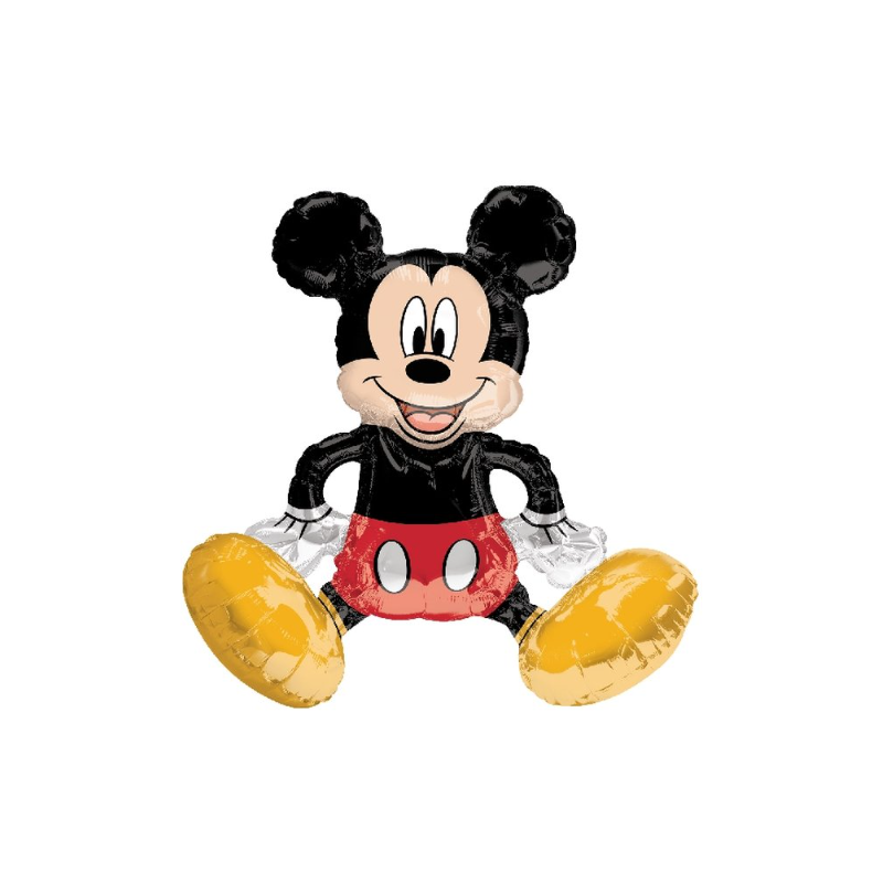 Globo Mickey Mouse Sentado De Fiesta Y Cumpleaños