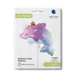 Globo Delfín Resplandeciente De Fiesta Y Cumpleaños 2