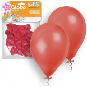 Globos Burdeos 23 Cm