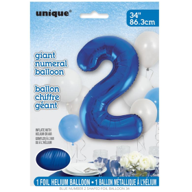 Globo Azul Número 2 86.3 Cm 2