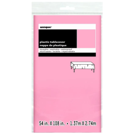 Mantel Plástico Rosa 137x274 Cm