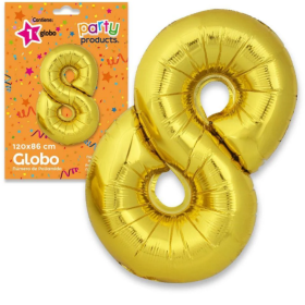 Globo Nº 8 Poliamida Color Oro
