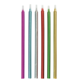 Velas Cumpleaños Metálicas Surtidas 12 Ud De Fiesta Y Cumpleaños