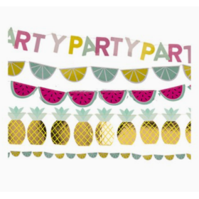 Guirnalda, Tropical Party 1,40 Cm De Fiesta Y Cumpleaños