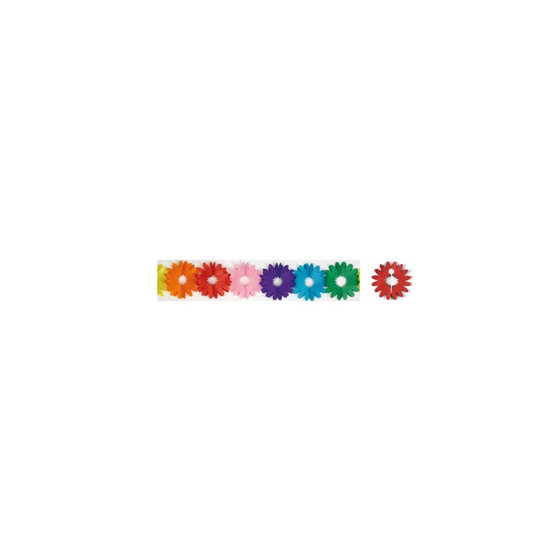 Guirnalda Flores 3D De Fiesta Y Cumpleaños