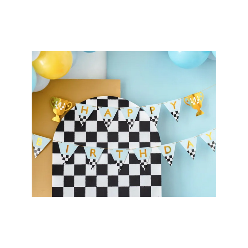 Guirnalda Trofeo Happy Birthday 2.5 M De Fiesta Y Cumpleaños