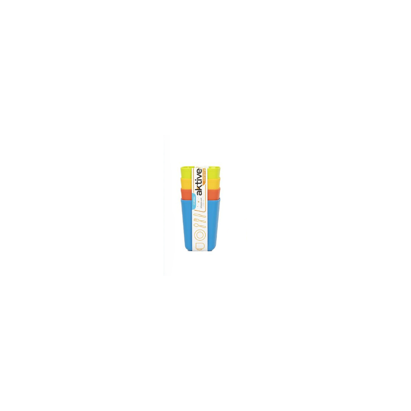Pack 4 Vasos Picnic Enery 220 ML De Akive