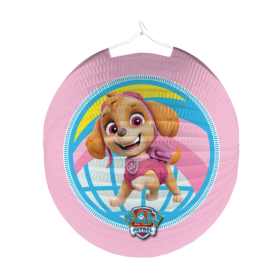 Farolillo Patrulla Canina Rosa 25CM De Fiesta y Cumpleaños