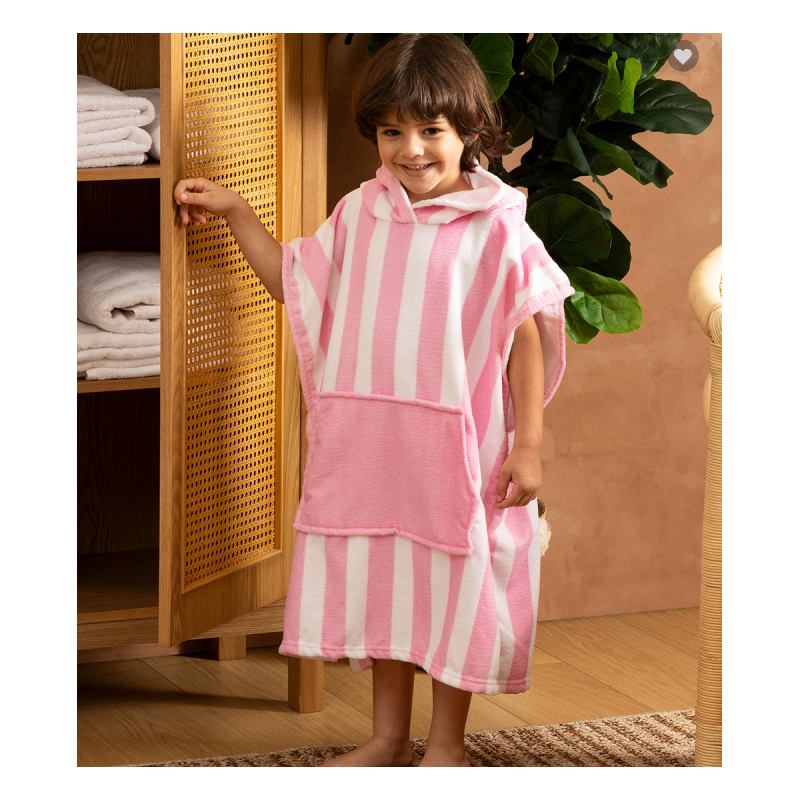 Poncho Wili Poliéster Rosa