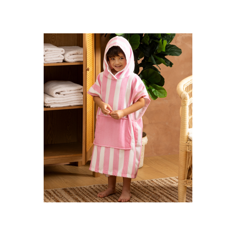 Poncho Wili Poliéster Rosa