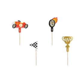 Decoración Cupcakes Coches 4 UD