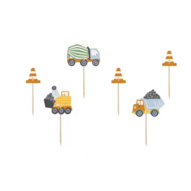 Decoración Cupcakes Vehículos Construcción