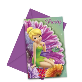 Invitaciones Hadas Mágicas 6 UDS De Fiesta Y Cumpleaños