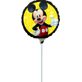 Globo Con Palo Mickey Mouse De Fiesta Y Cumpleaños
